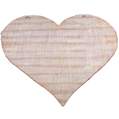 STRIPED WOODEN VALENTINE'S DAY HEART