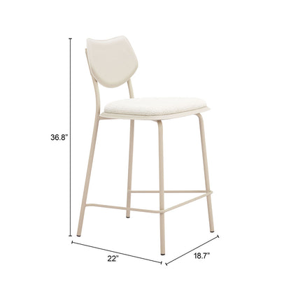 ZEAL COUNTER STOOL LIGHT GRAY