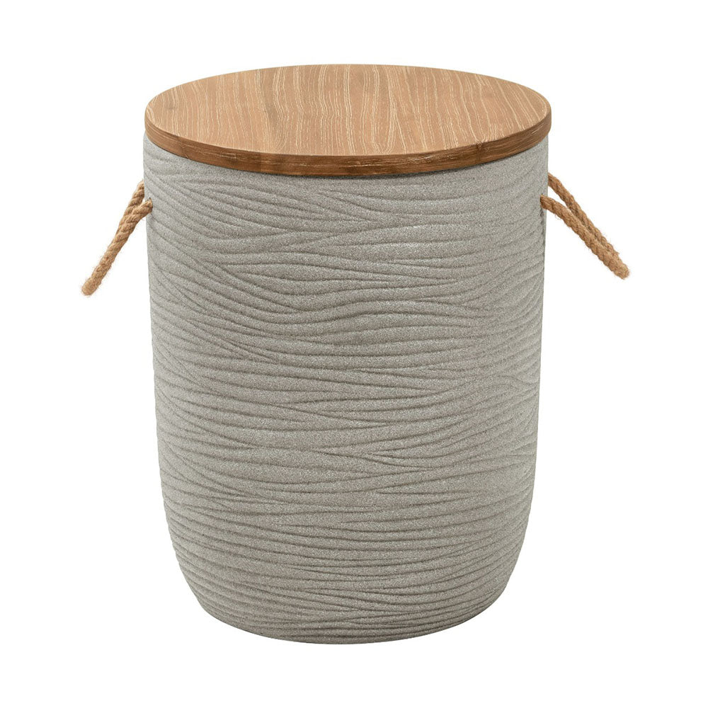 BIBAN SIDE TABLE NATURAL & GRAY