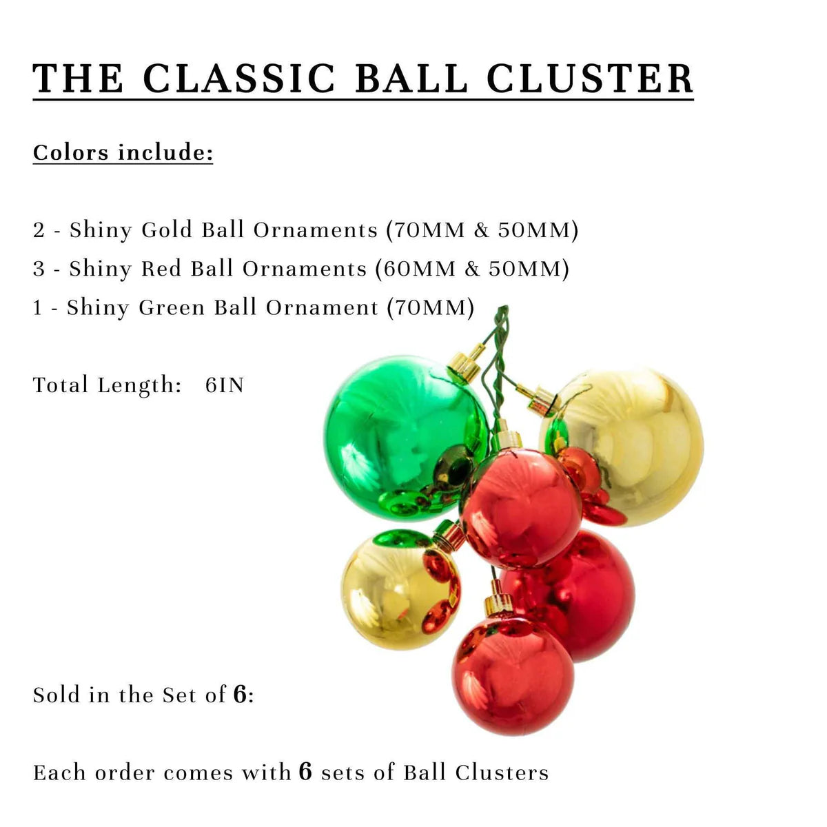 THE CLASSIC CHRISTMAS BALL CLUSTER