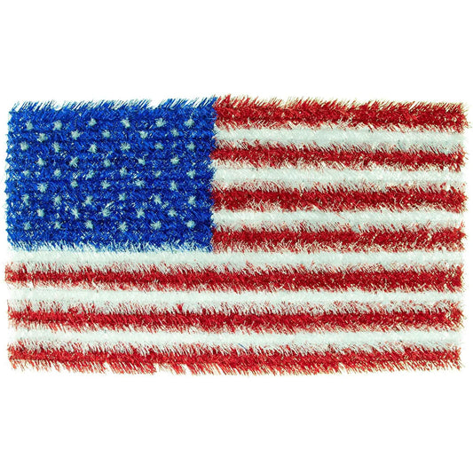 TINSEL BRUSH AMERICAN FLAGS