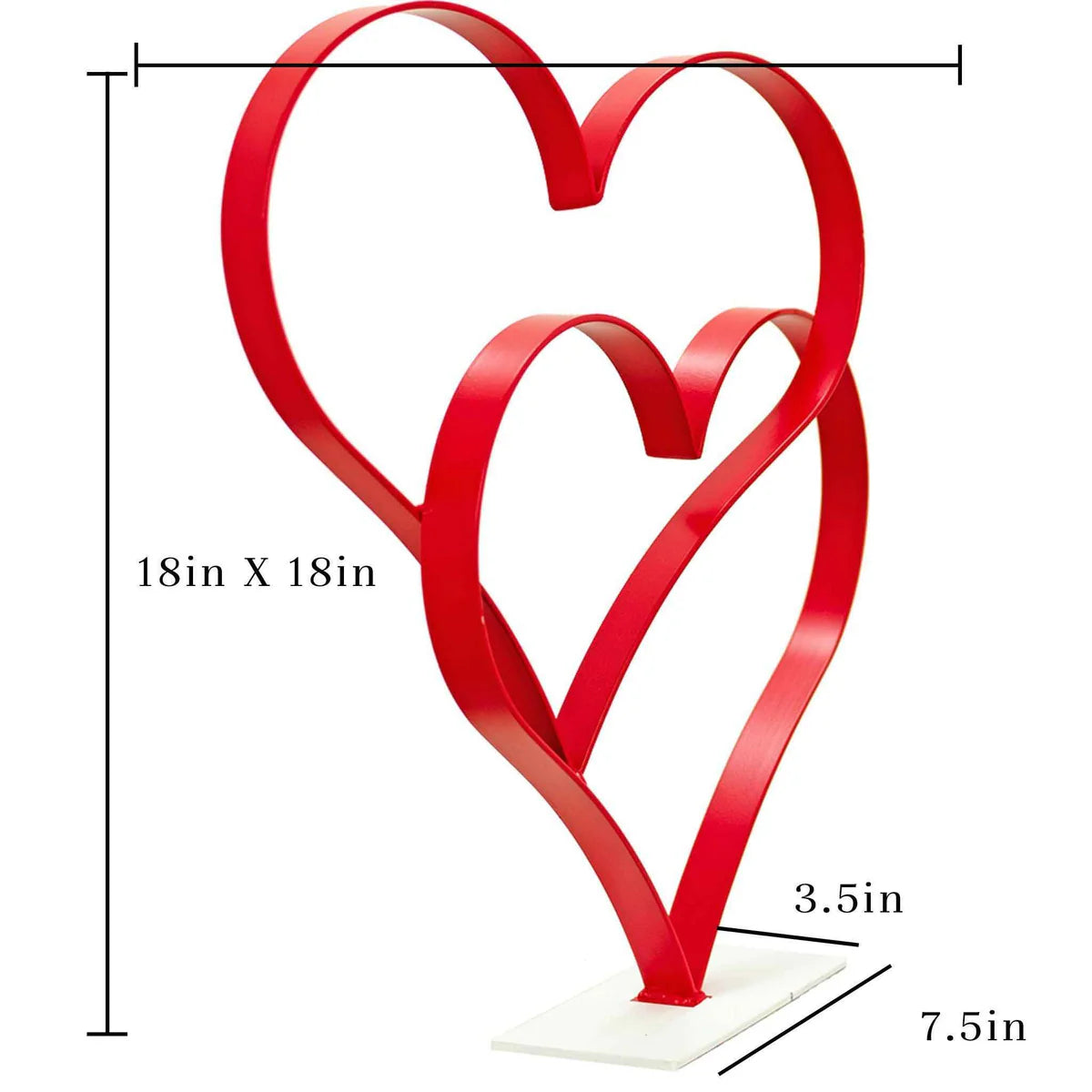 VALENTINE'S DAY DOUBLE HEART CENTERPIECE