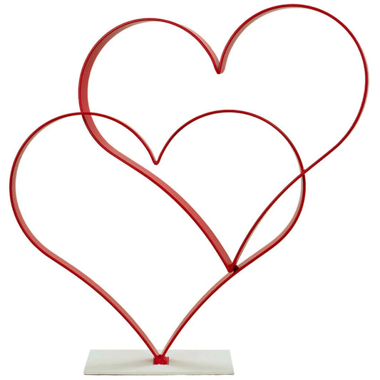 VALENTINE'S DAY DOUBLE HEART CENTERPIECE