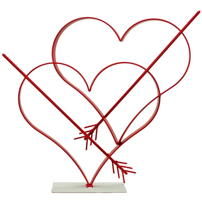 VALENTINE'S DAY DOUBLE HEART WITH CUPID'S ARROW