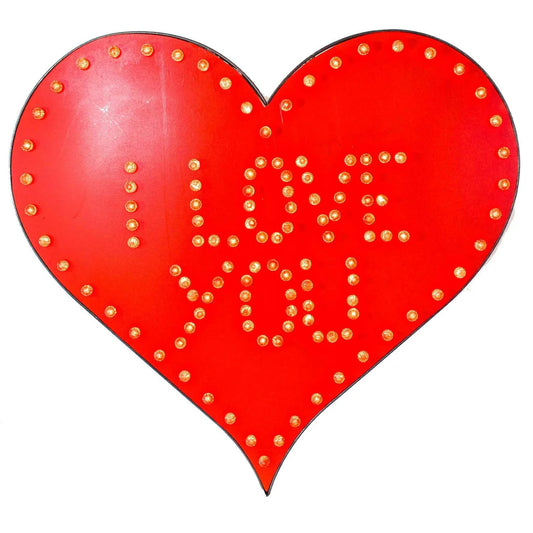 VALENTINE'S DAY HANGING RED HEART 24'' I LOVE YOU