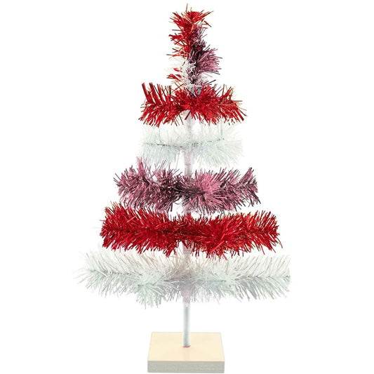 VALENTINE'S DAY LAYERED TINSEL TREE