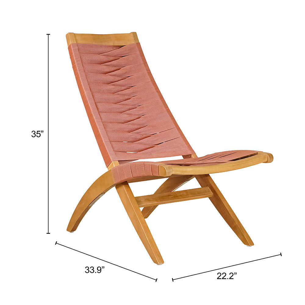 ROVA LOUNGE CHAIR TERRACOTTA