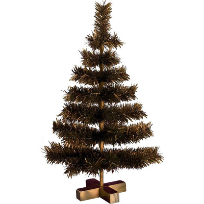 VINTAGE COPPER TINSEL CHRISTMAS TREE