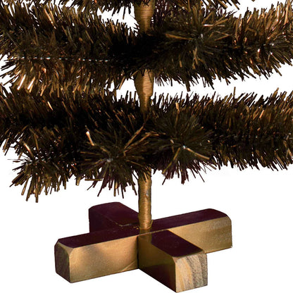 VINTAGE COPPER TINSEL CHRISTMAS TREE