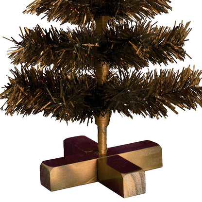 VINTAGE COPPER TINSEL CHRISTMAS TREE