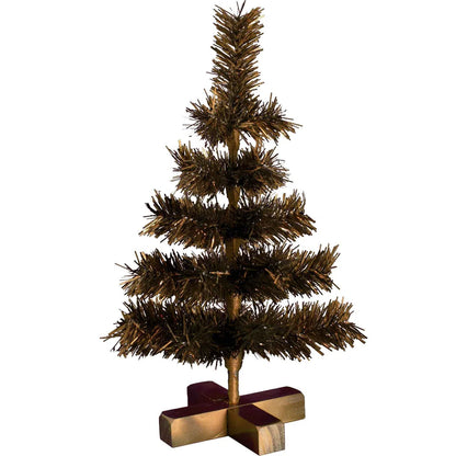 VINTAGE COPPER TINSEL CHRISTMAS TREE