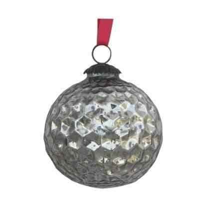 VINTAGE SILVER CHRISTMAS JINGLE BELL