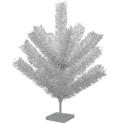 VINTAGE SILVER TINSEL BRANCH TREE