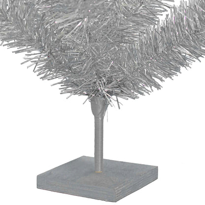 VINTAGE SILVER TINSEL BRANCH TREE