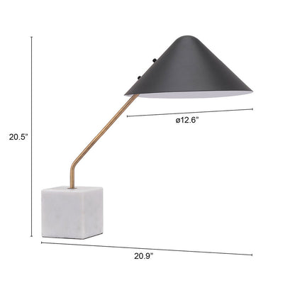 PIKE TABLE LAMP BLACK & WHITE