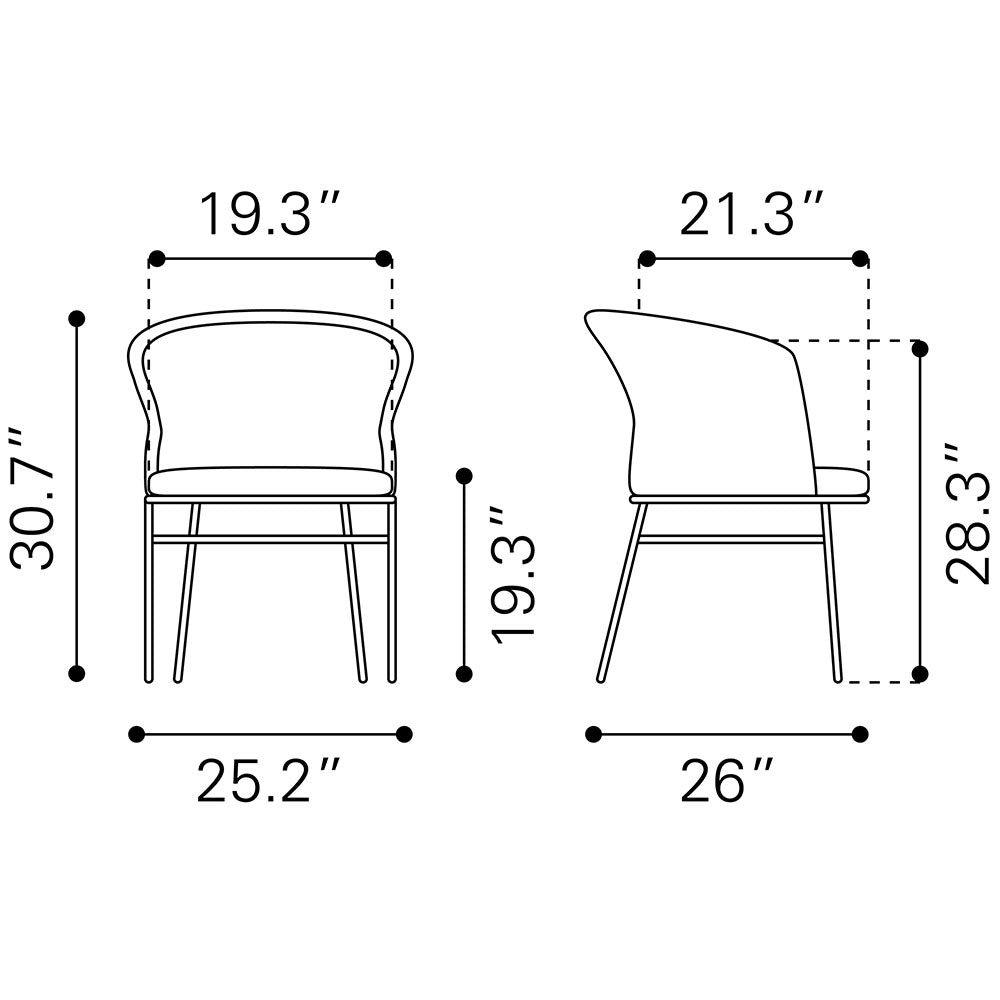 FREYCINET DINING CHAIR BLACK