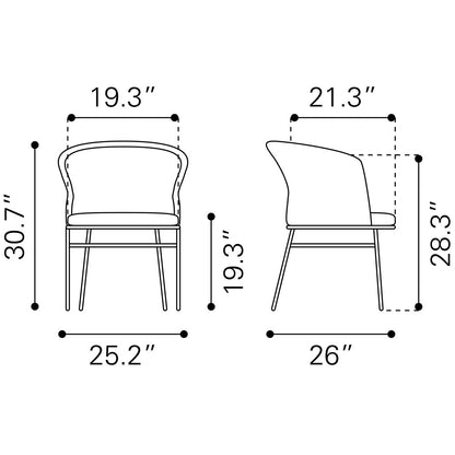 FREYCINET DINING CHAIR BLACK