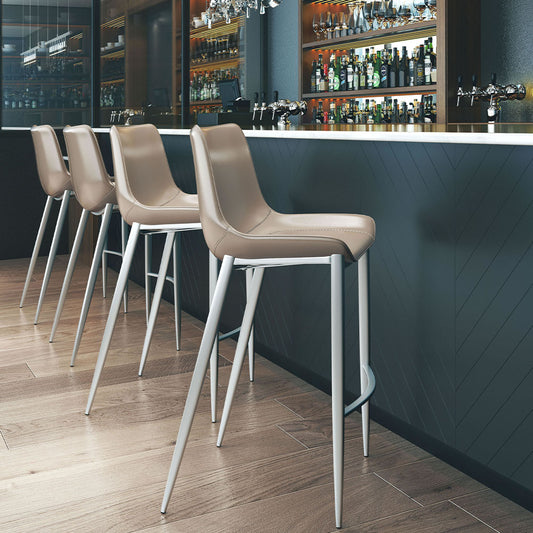 MAGNUS BARSTOOL BROWN & SILVER