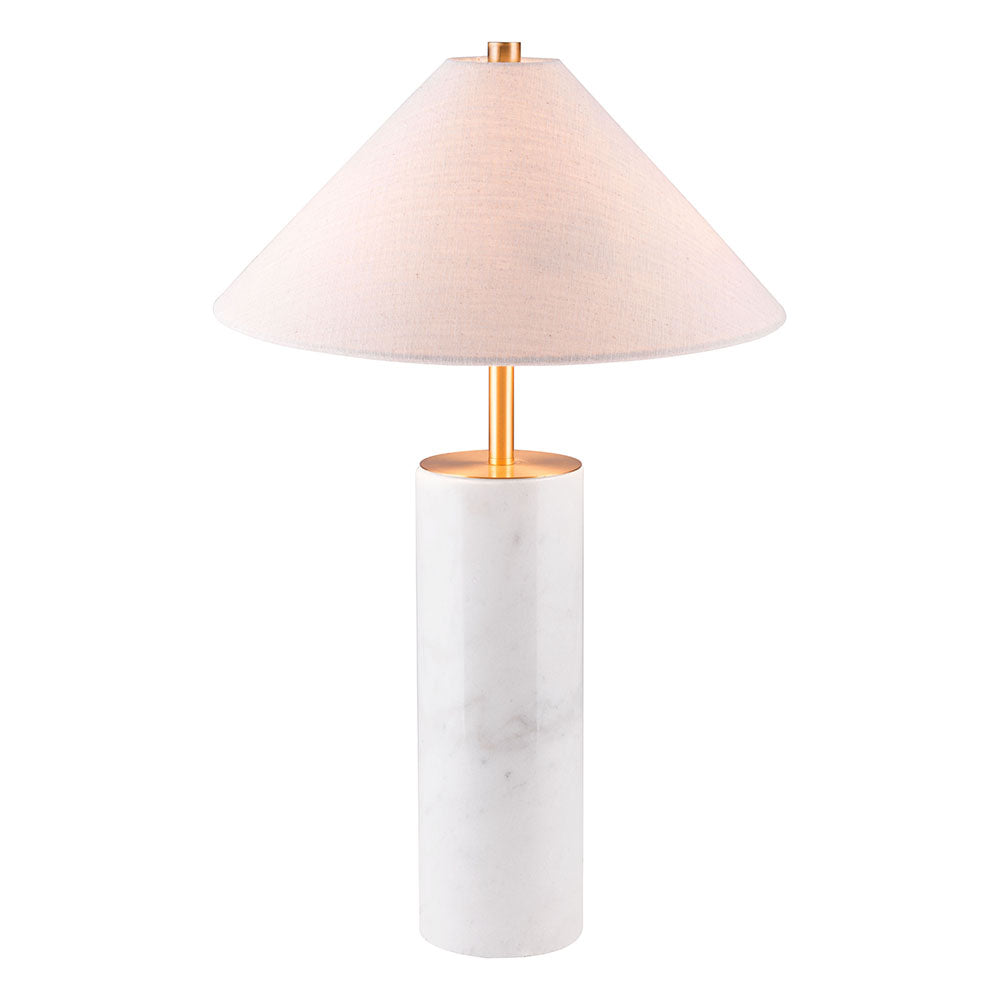 CIARA TABLE LAMP BEIGE & WHITE