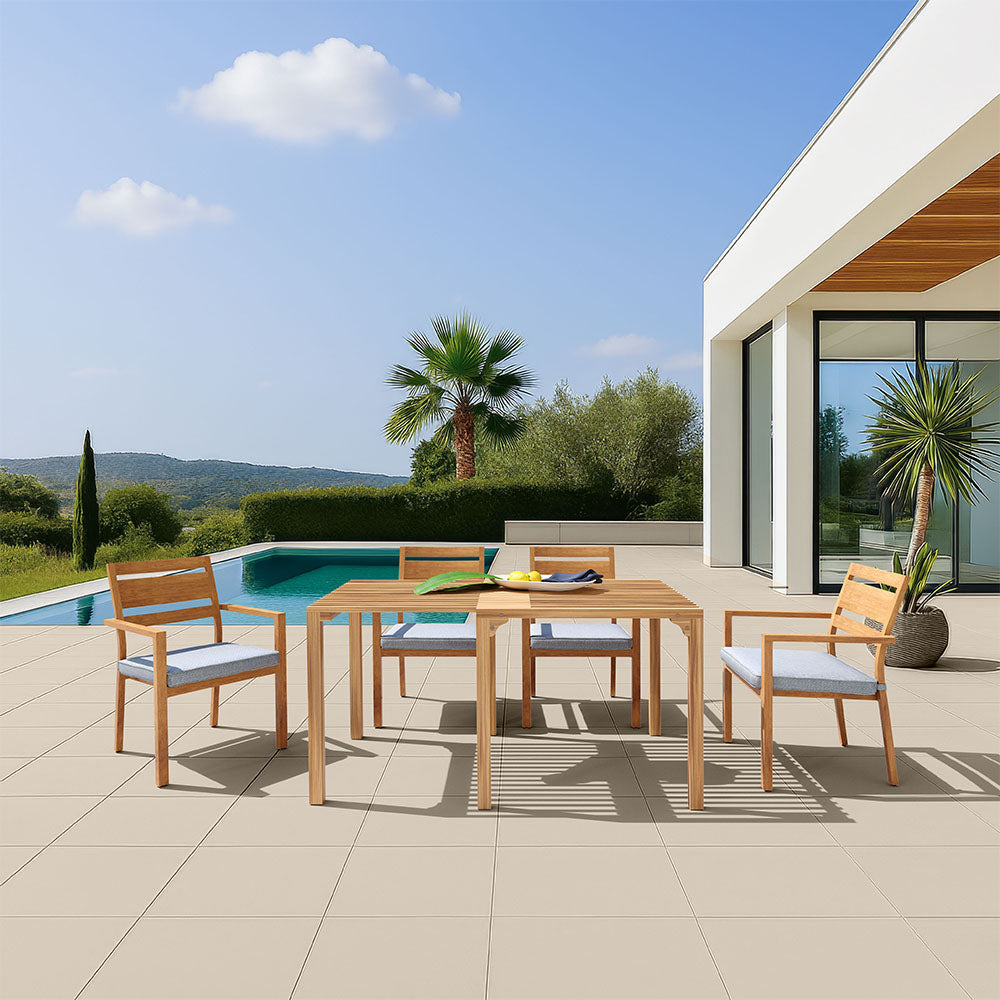 RIVIERA EXTENDABLE DINING TABLE NATURAL
