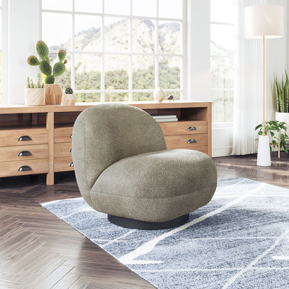 MYANMAR ACCENT CHAIR OLIVE GREEN