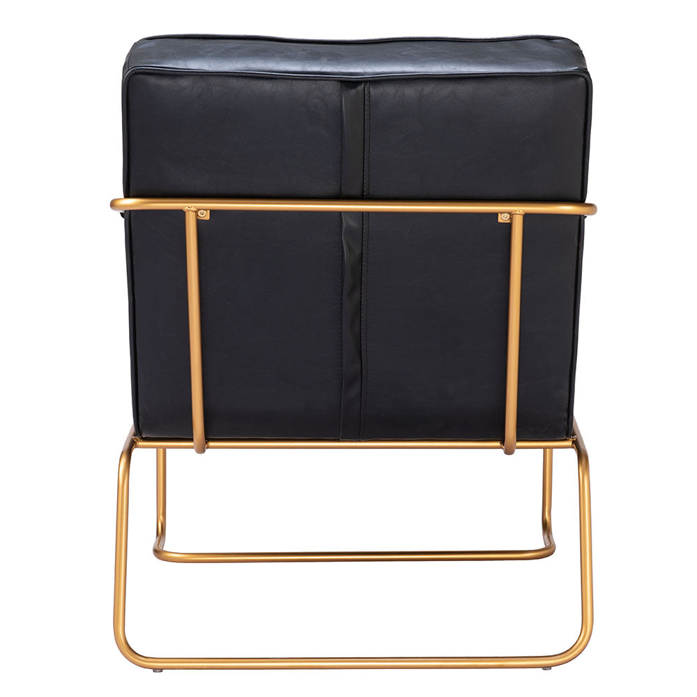 DALLAS ACCENT CHAIR VINTAGE BLACK