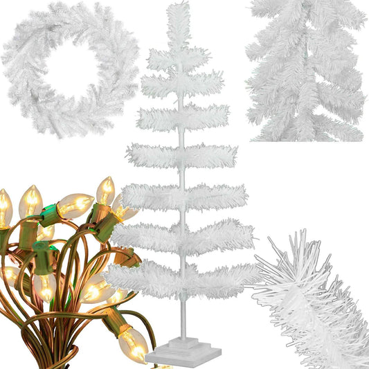 WHITE CHRISTMAS DECORATION BUNDLE KIT