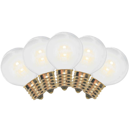 WHITE G40 LIGHT BULBS