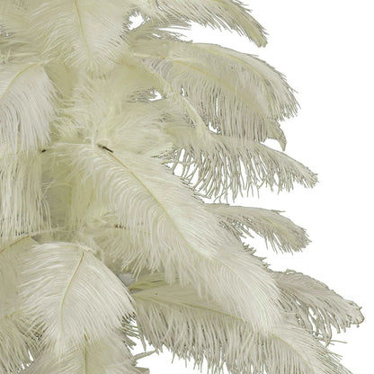 WHITE OSTRICH FEATHER CHRISTMAS TREE
