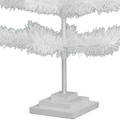 WHITE TINSEL CHRISTMAS TREE
