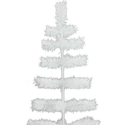 WHITE TINSEL CHRISTMAS TREE