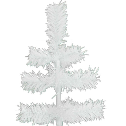 WHITE TINSEL CHRISTMAS TREE