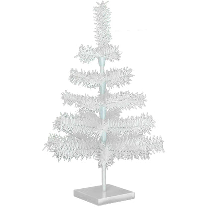 WHITE TINSEL CHRISTMAS TREE