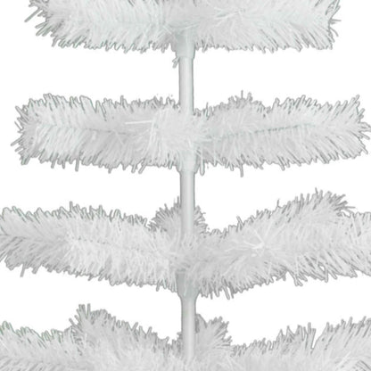 WHITE TINSEL CHRISTMAS TREE