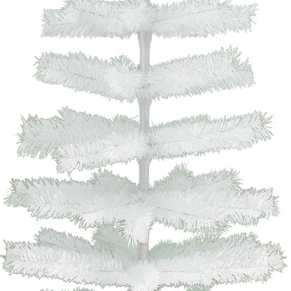 WHITE TINSEL CHRISTMAS TREE