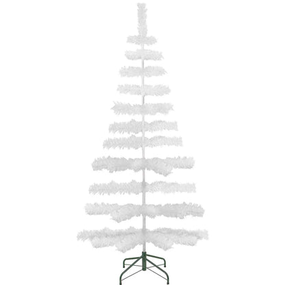 WHITE TINSEL CHRISTMAS TREE