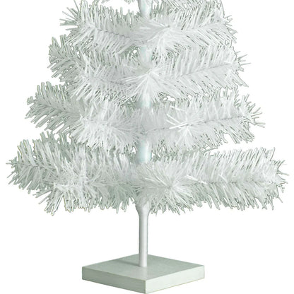 WHITE TINSEL CHRISTMAS TREE