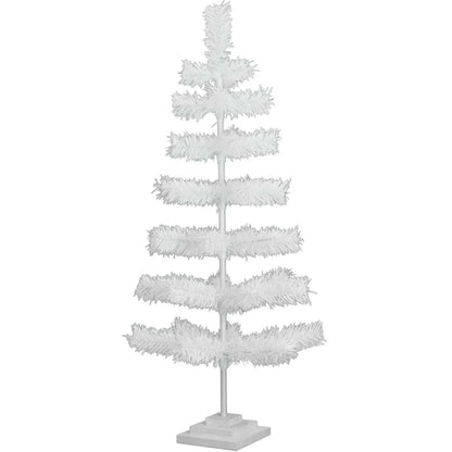 WHITE TINSEL CHRISTMAS TREE