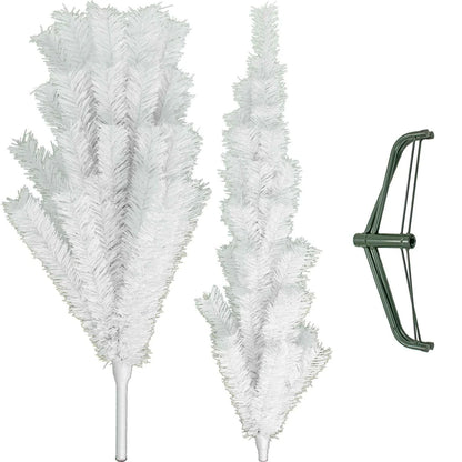WHITE TINSEL CHRISTMAS TREE