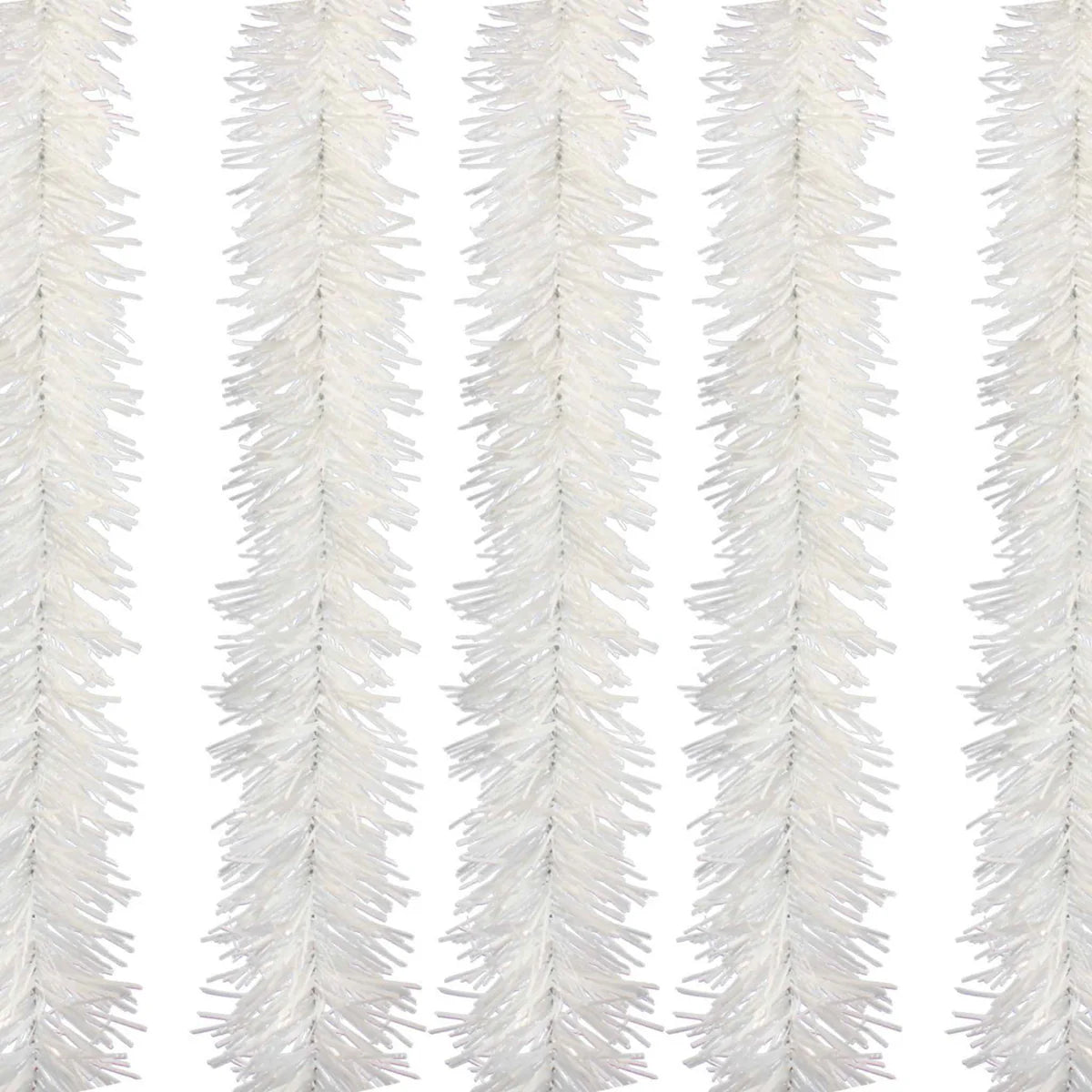 WHITE TINSEL GARLAND