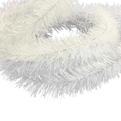 WHITE TINSEL GARLAND