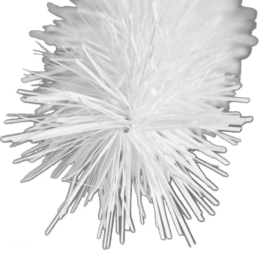 WHITE TINSEL GARLAND