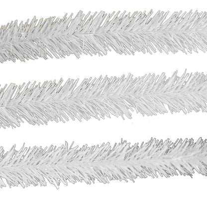 WHITE TINSEL GARLAND