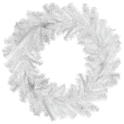 WHITE TINSEL WREATHS