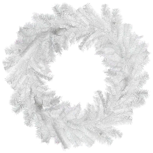 WHITE TINSEL WREATHS
