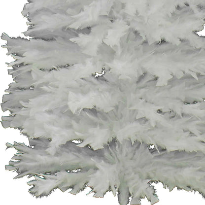 WHITE TURKEY FEATHER CHRISTMAS TREE