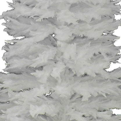 WHITE TURKEY FEATHER CHRISTMAS TREE