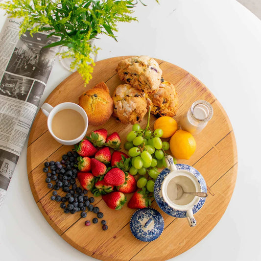 WINE BARREL CUTTING BOARD