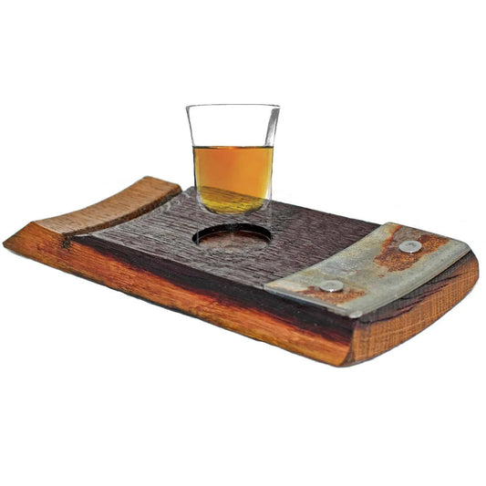 WINE BARREL SHOT GLASS HOLDER