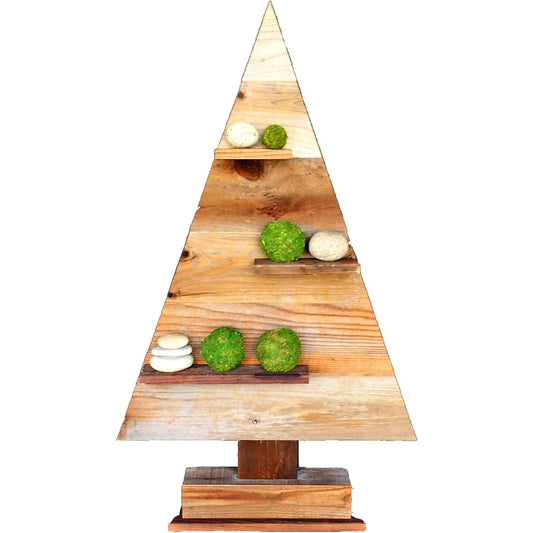 WOOD TRIANGLE RETAIL MERCHANDISING TREE